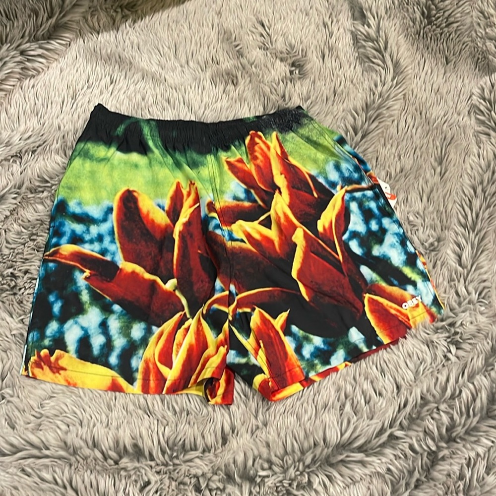 Men’s Obey swim trunks NWT size Medium